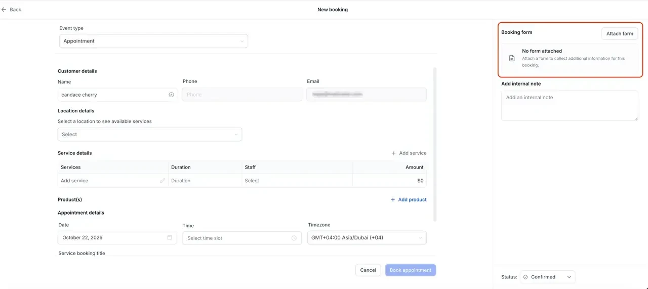 📋 Attach Forms When You Create Service/Rental Bookings In-App