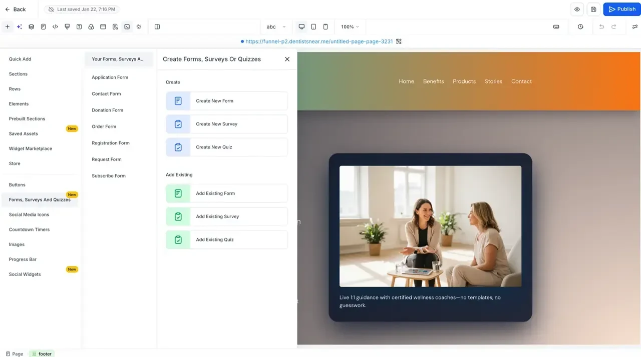 🎯 Quiz Element kommt nativ in Funnels & Webseiten