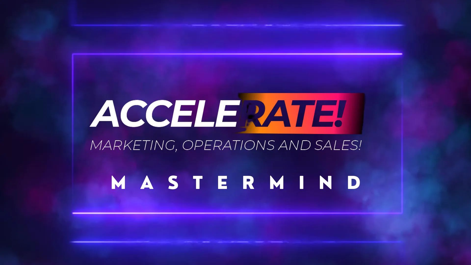 ACCELERATE Mastermind banner