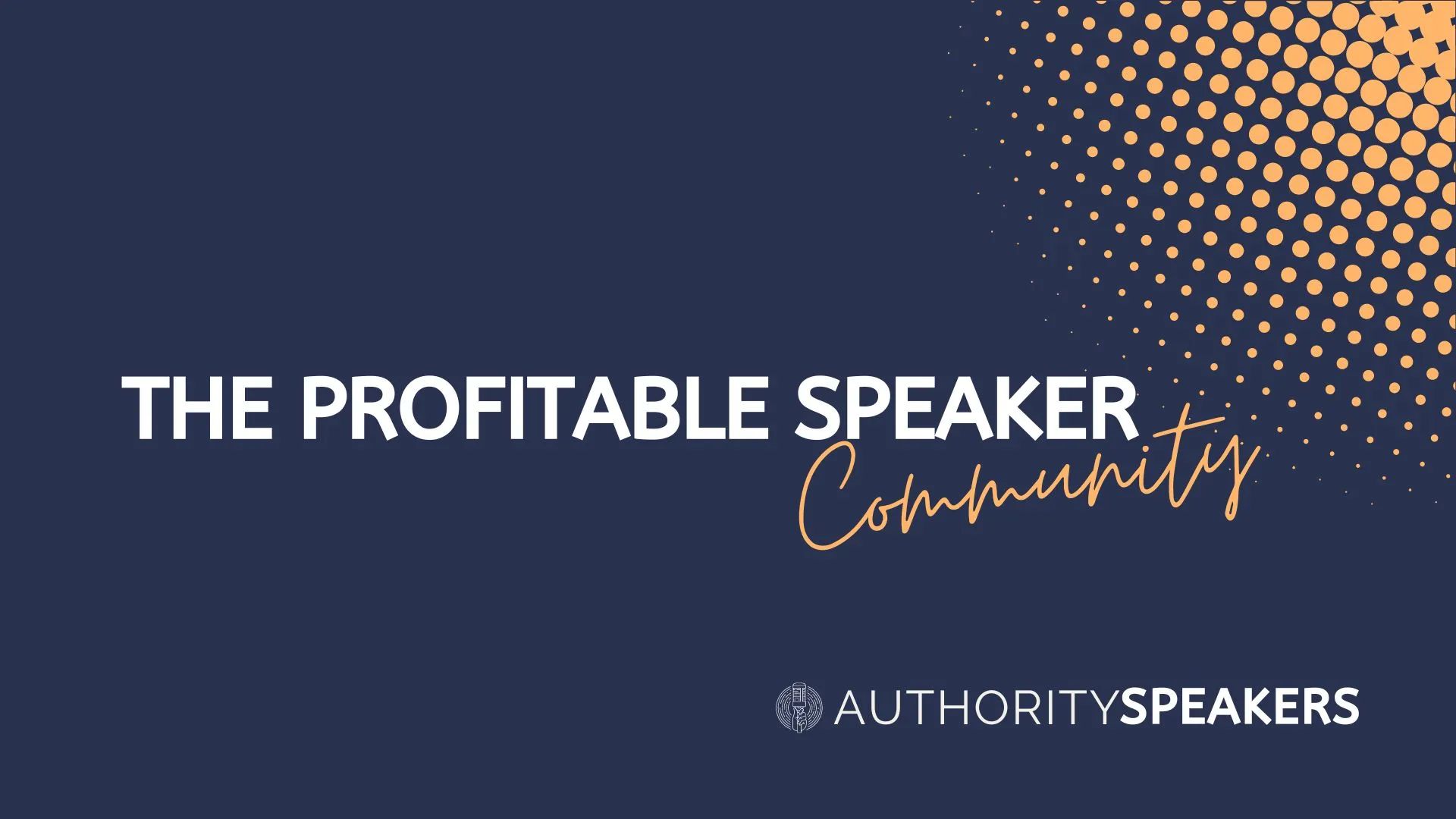 Profitable Speaker Community