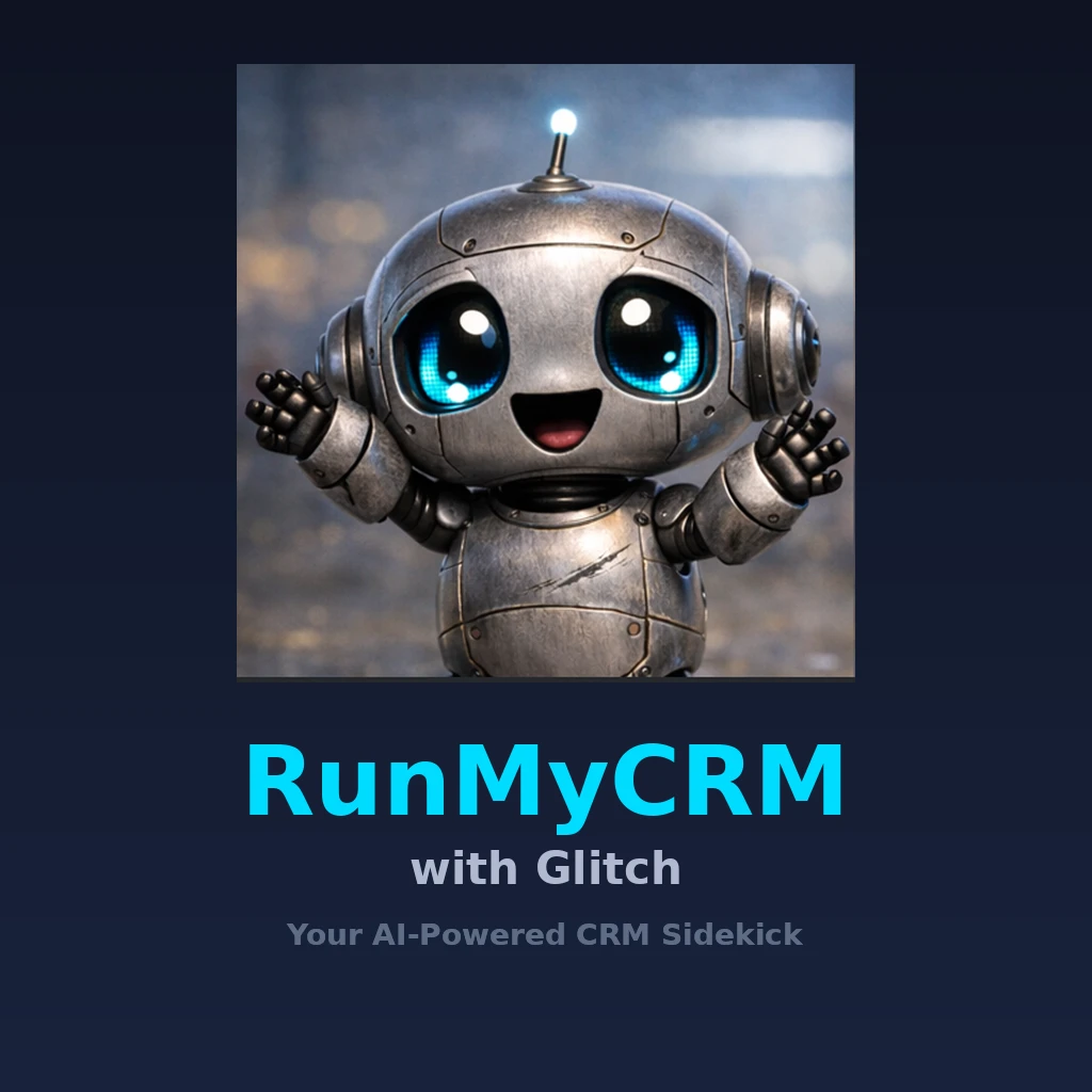 Run MyCRM with Glitch logo