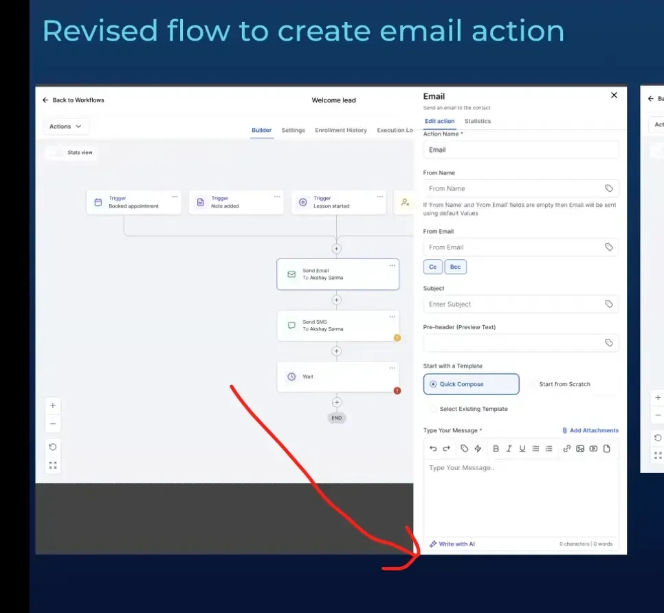 UTM tracking in Email Actions in Workflows (Quick Compose)