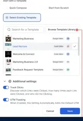UTM tracking in Email Actions in Workflows (Quick Compose)