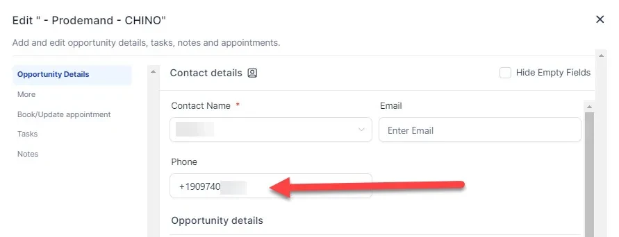 phone number formatting