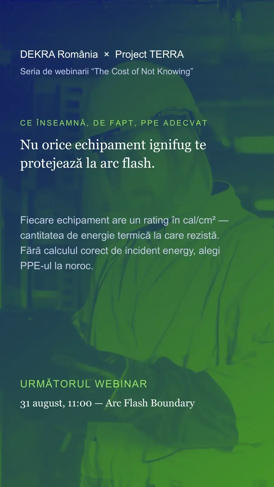 Cum stii ce PPE iti protejeaza viata intr-un incident ARC FLASH