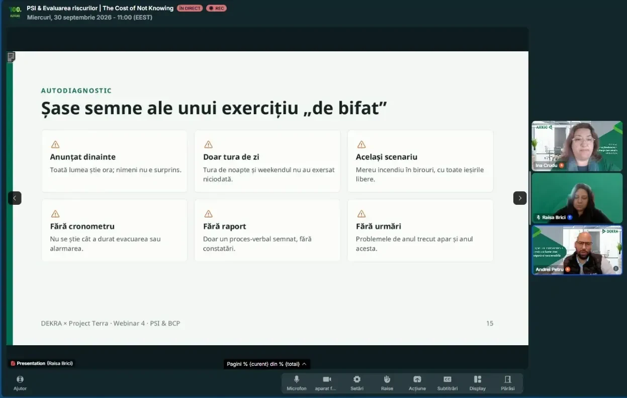Tu ai participat la webinar?