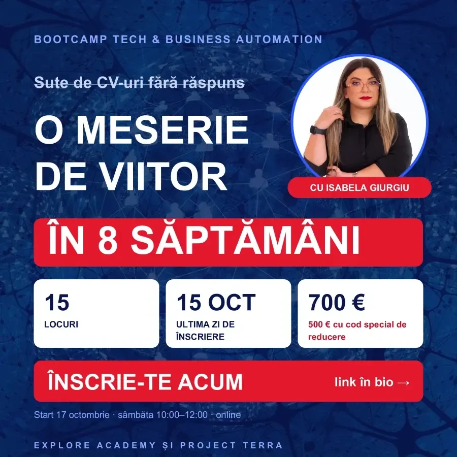 Stii un tânăr sau un profesionist care are nevoie de o meserie de viitor?