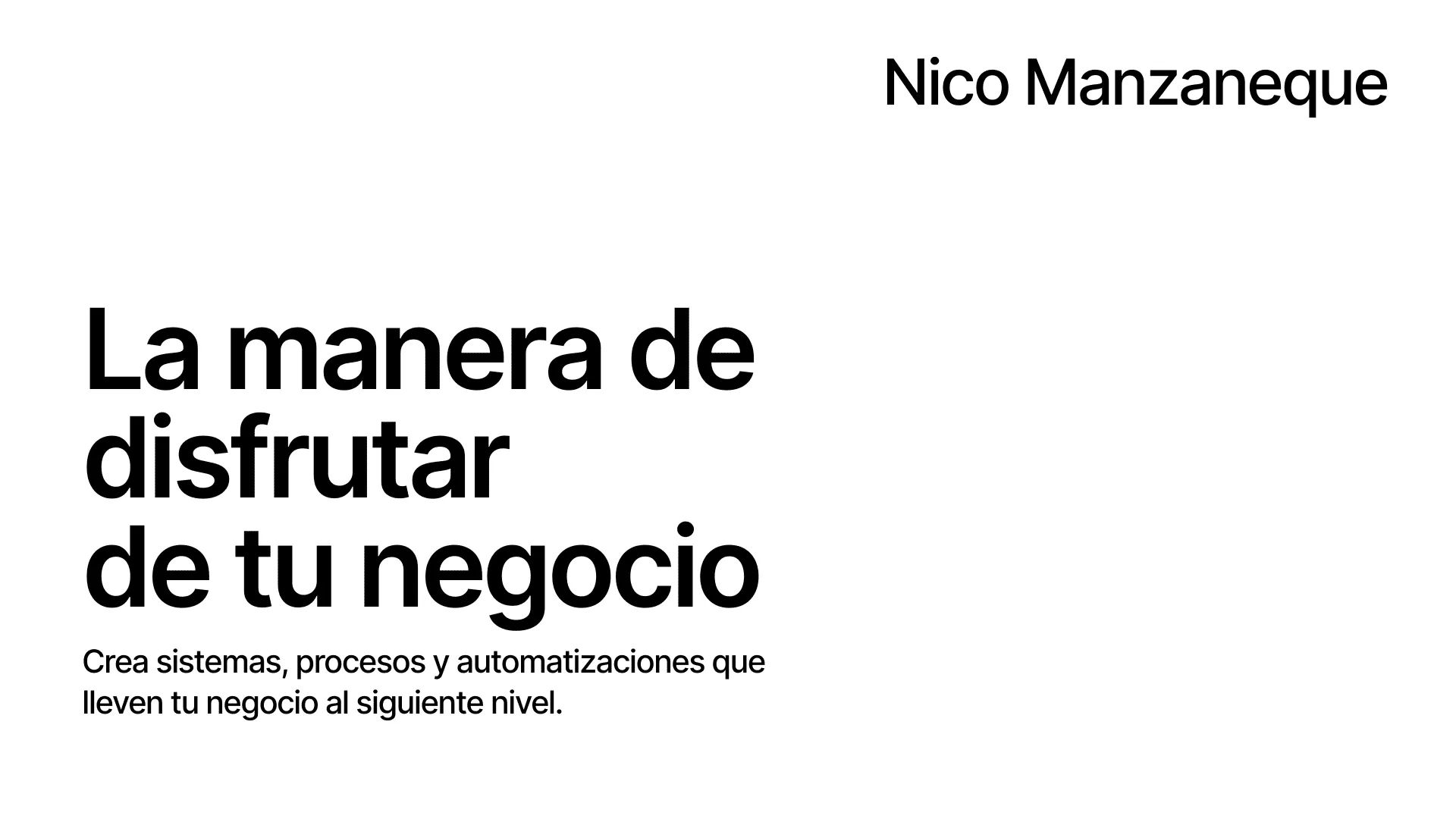 La comunidad de Nico