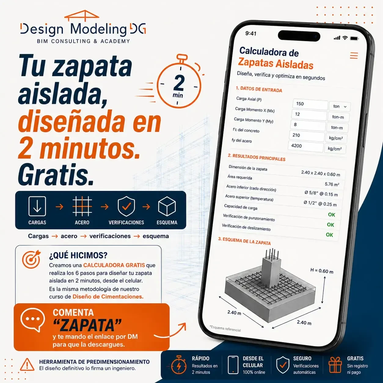 🎁GRATIS una Calculadora de Zapatas 