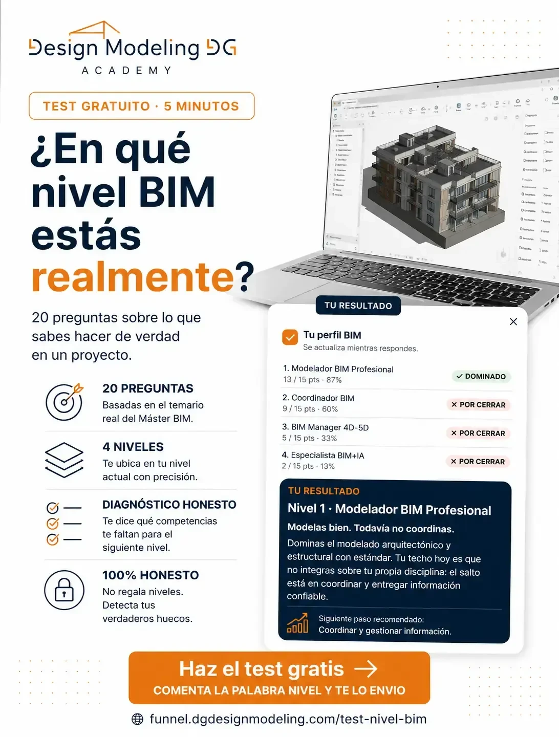 🚀 ¿En qué nivel BIM estás realmente? Descúbrelo GRATIS