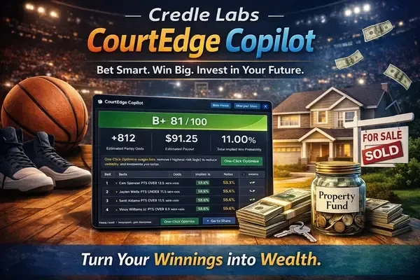 New from TCG Blog: - Credle Labs: CourtEdge Copilot — My NBA Ticket Grader for Fun, Smarter Bets, and “Winnings to Wealth”