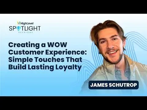Background for New Spotlight Session! - James Schutrop: Creating a WOW Customer Experience: Simple Touches That Build Lasting Loyalty