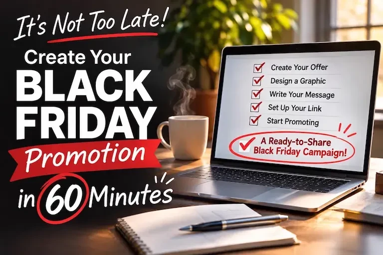 Create Your Black Friday Promotion in 60 Minutes.