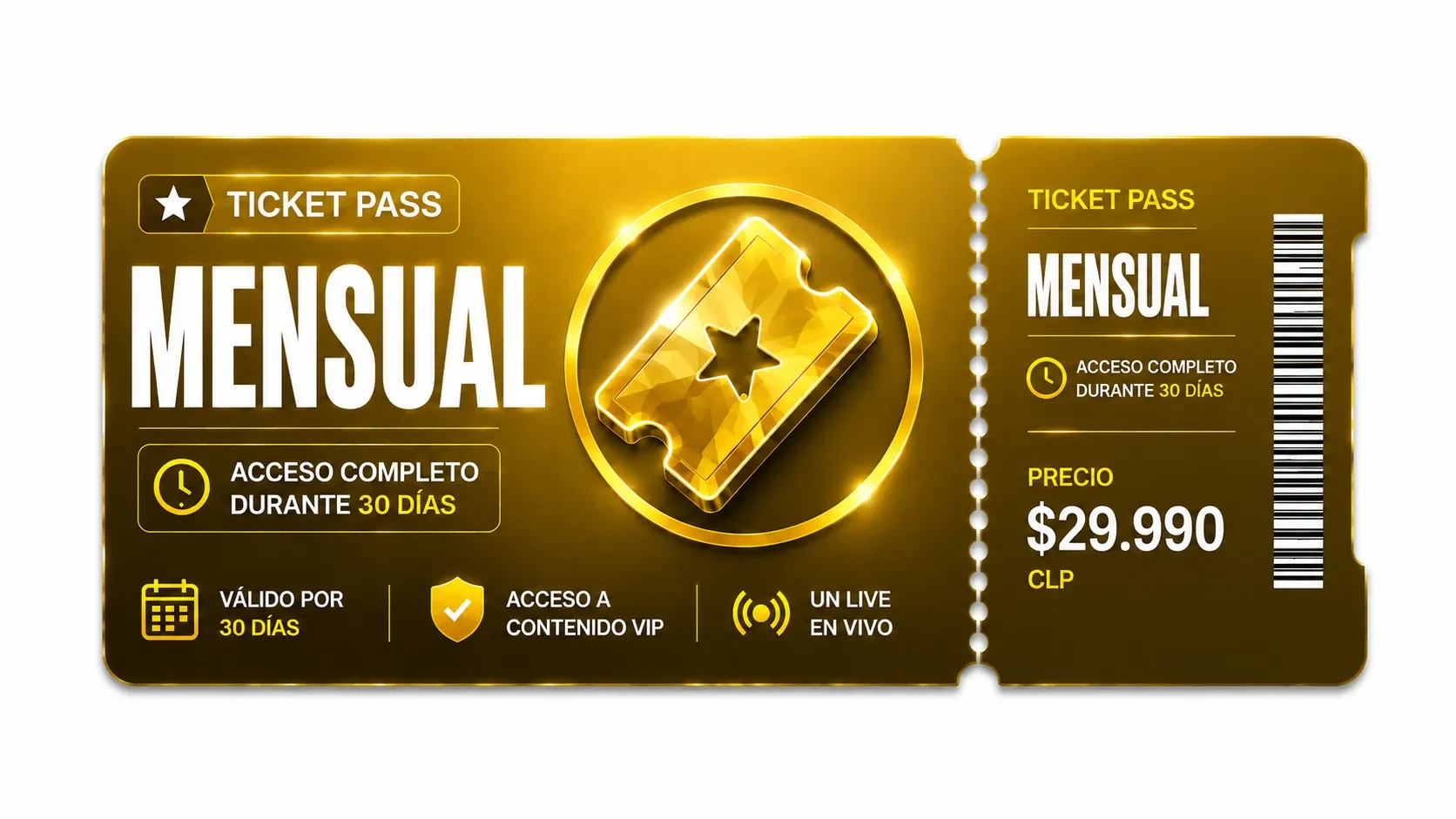 🎟 Comprar Ticket Mensual