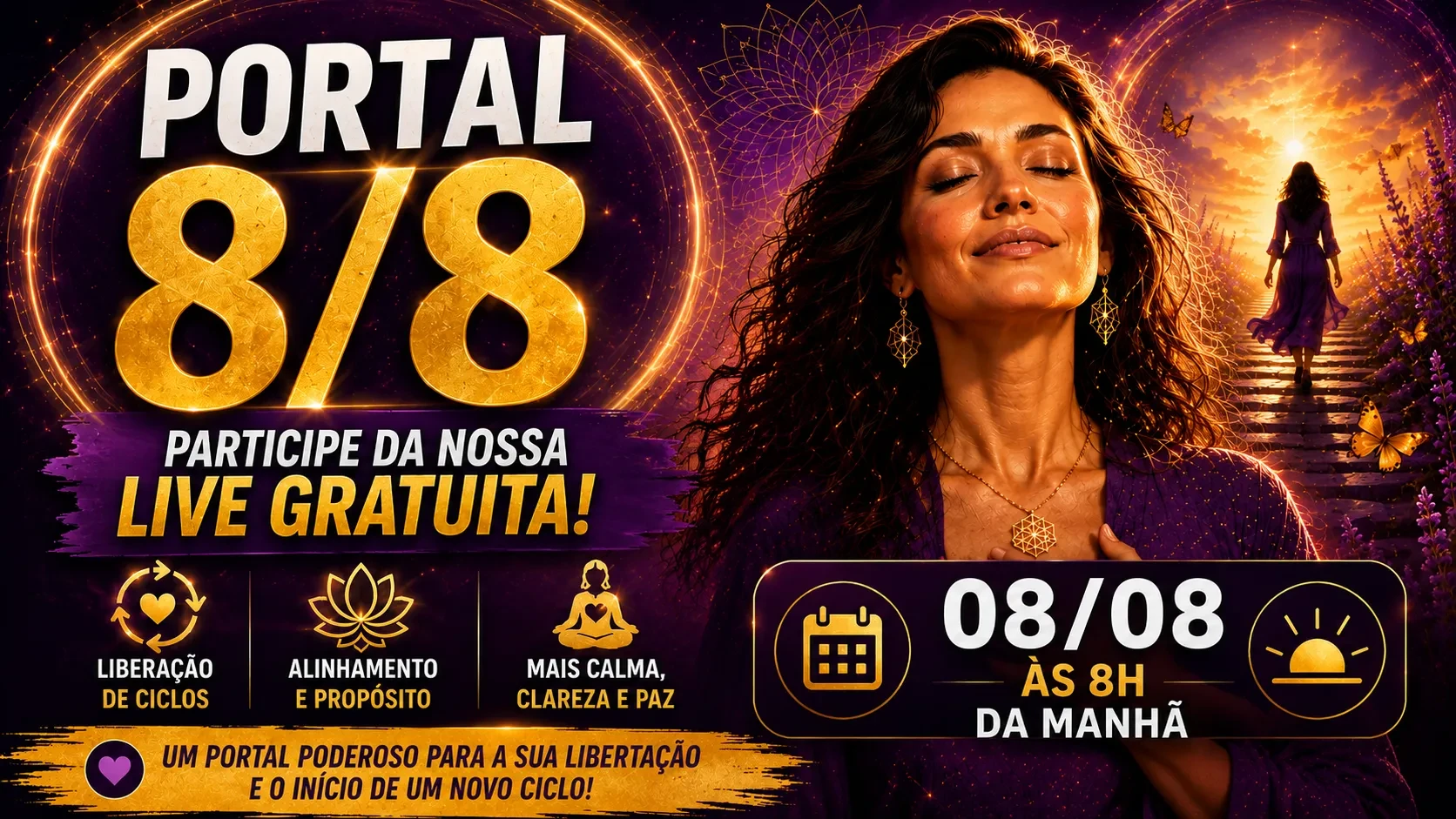 Estamos começando a nossa Live do portal 8/8!