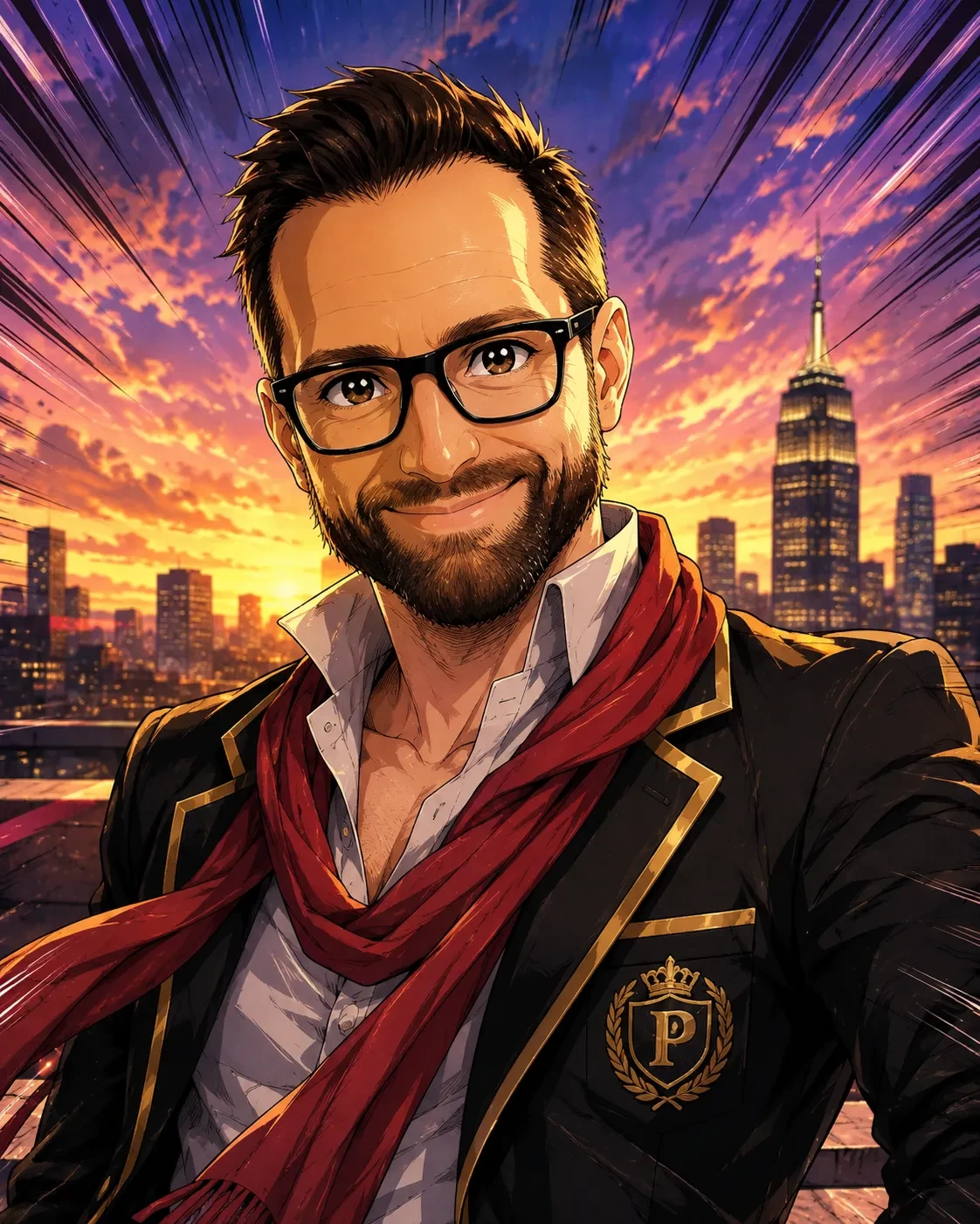 Anime Academy Hero Portrait