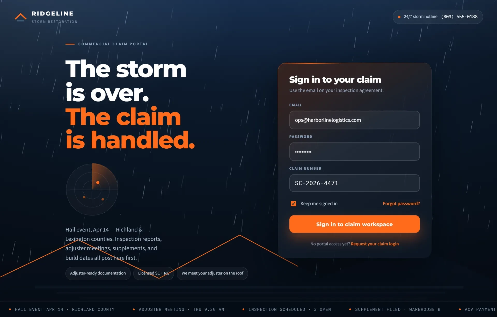 I turned a roofing client's login into an architect's blueprint."