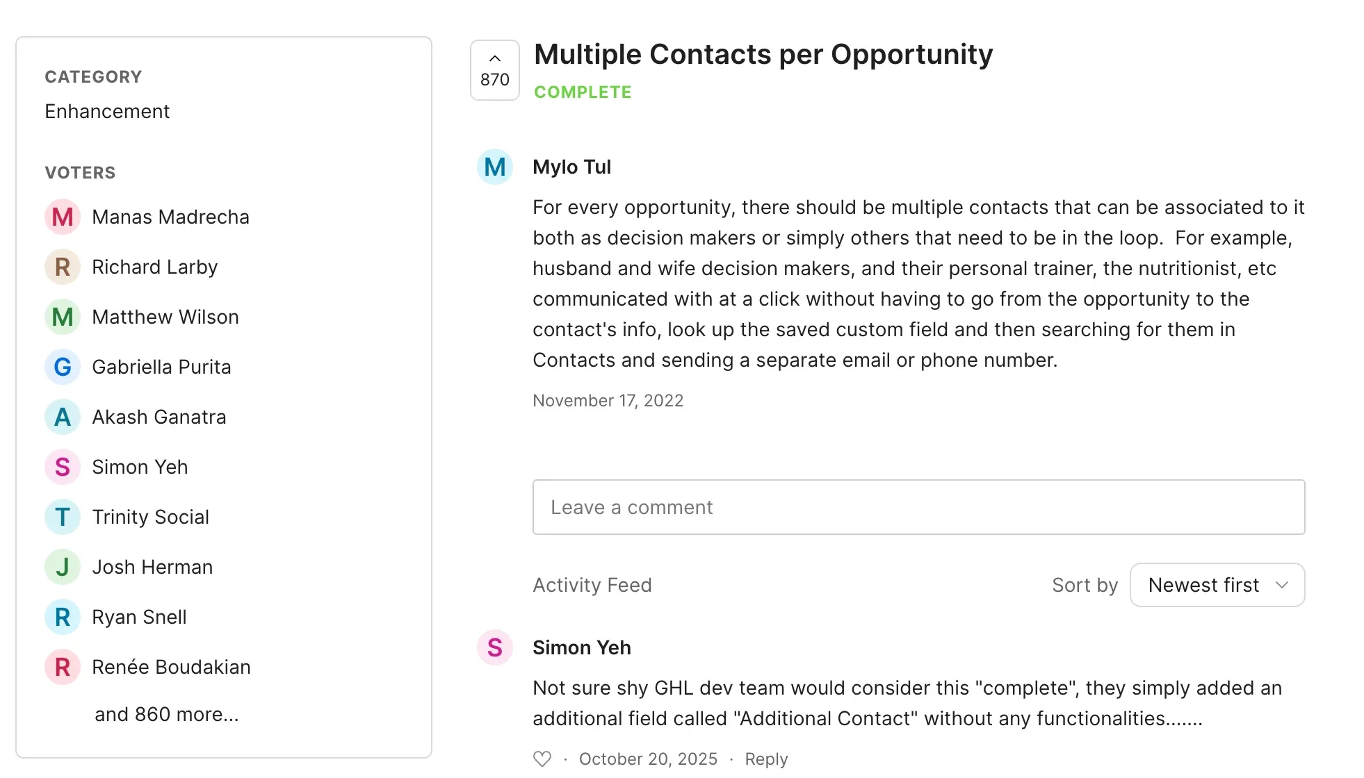 Multiple Primary Contacts per Opportunity