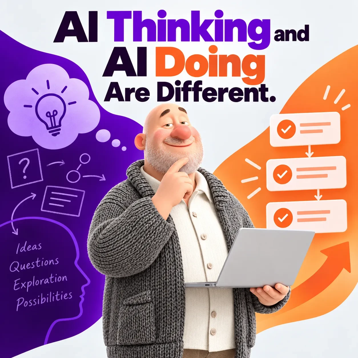 THINKING AI and DOING AI are not the same thing.