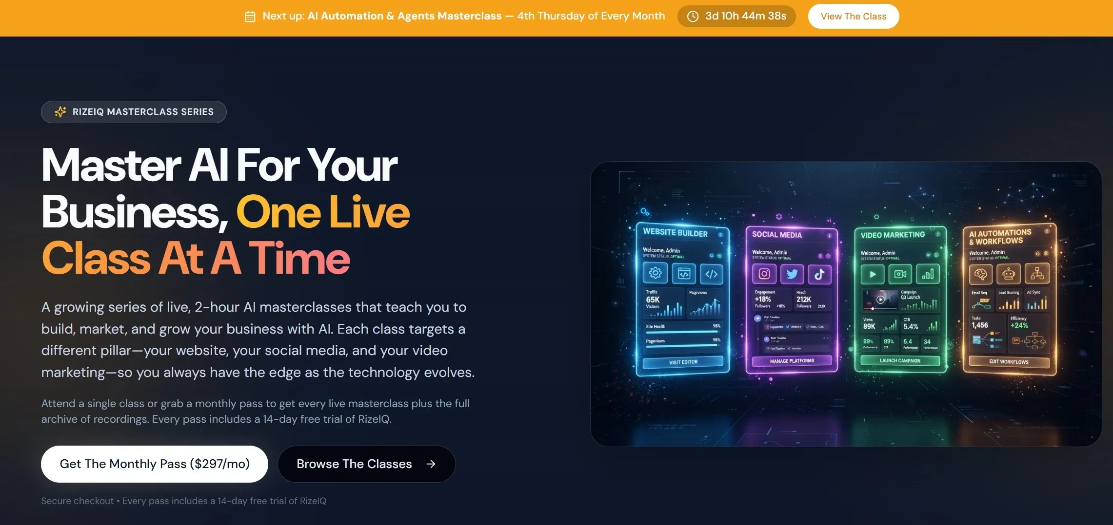 📣 Introducing The RizeIQ Masterclass Series
