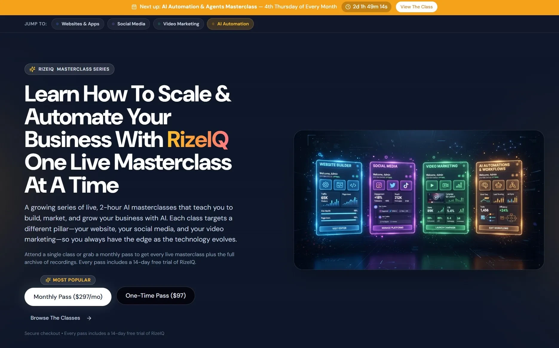 Join us for RizeIQ Masterclass Series!