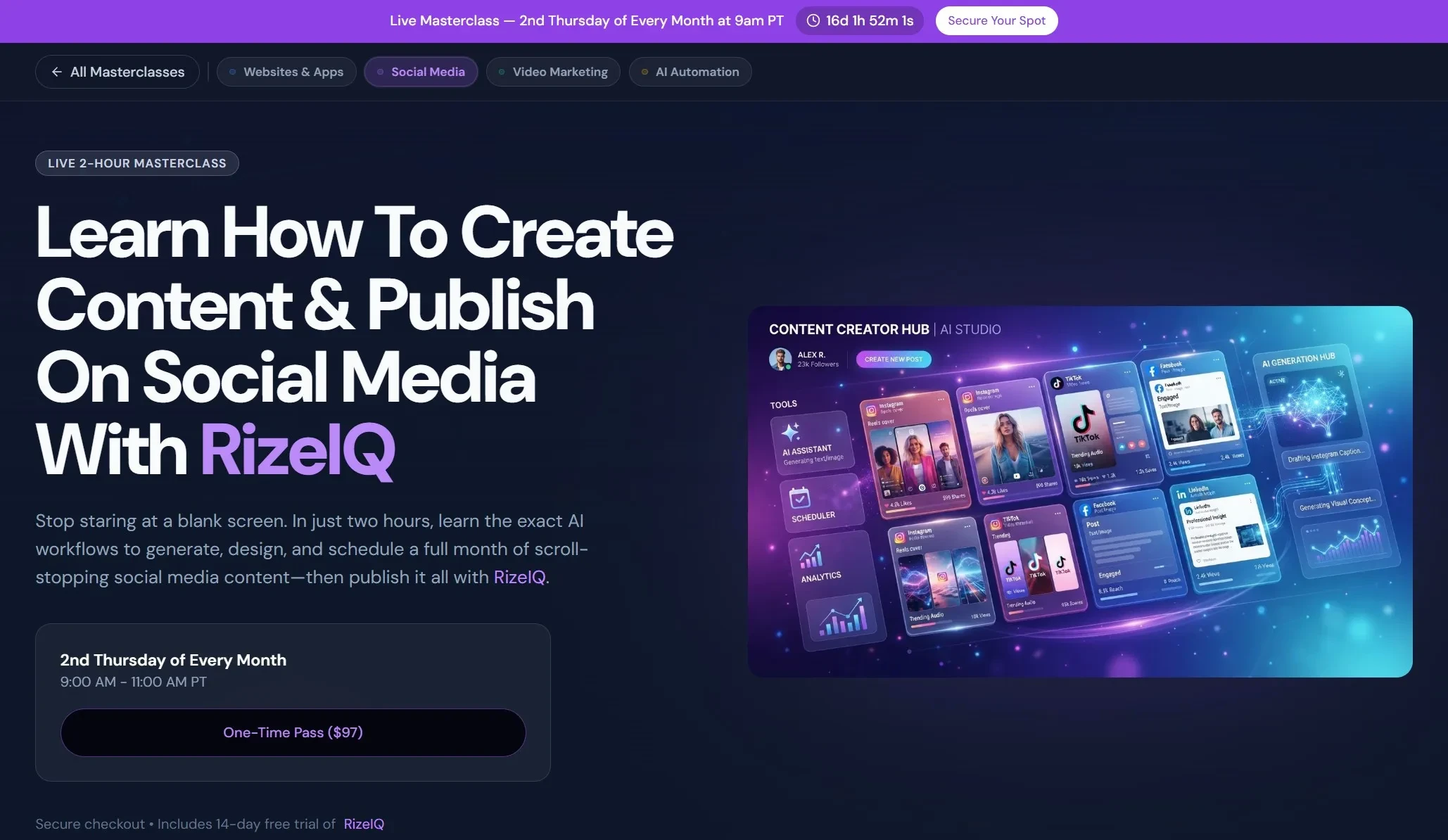 RizeIQ Thursday Masterclass Series