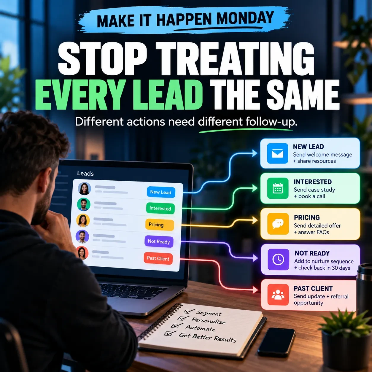 Make It Happen Monday: Stop Treating Every Lead the Same