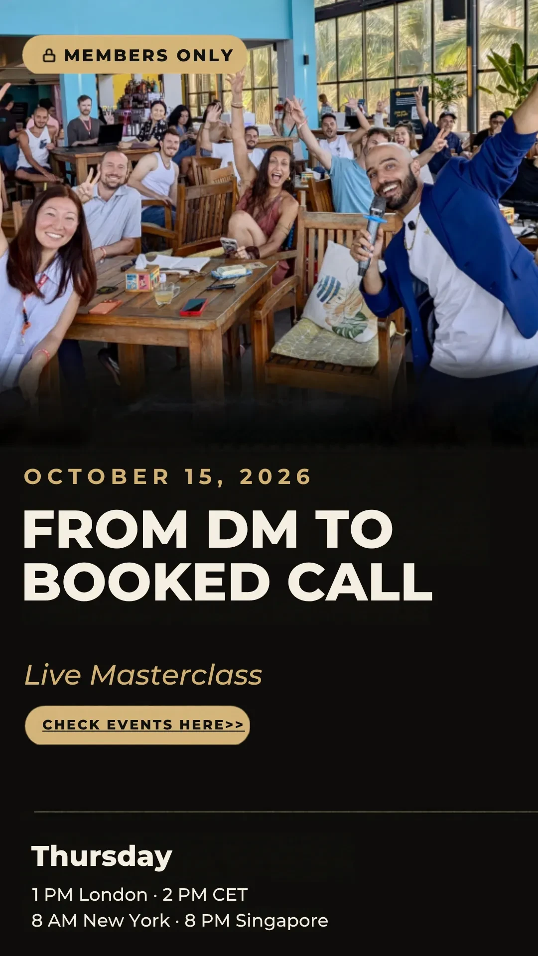 🎯 DM to Booked Call | Live Masterclass TOMORROW