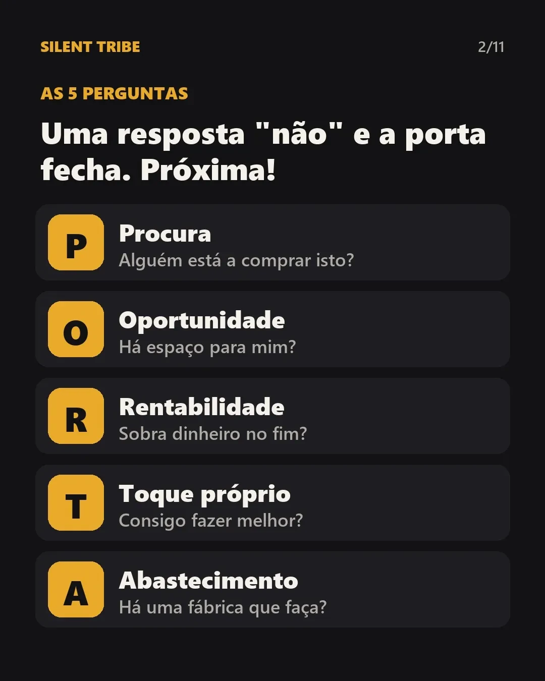 Método PORTA: encontra o teu 1.º produto (exemplo real, passo a passo)