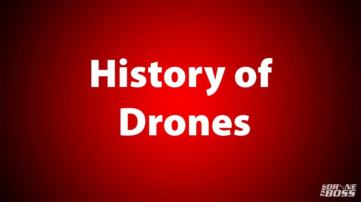 History Of Drones lesson poster