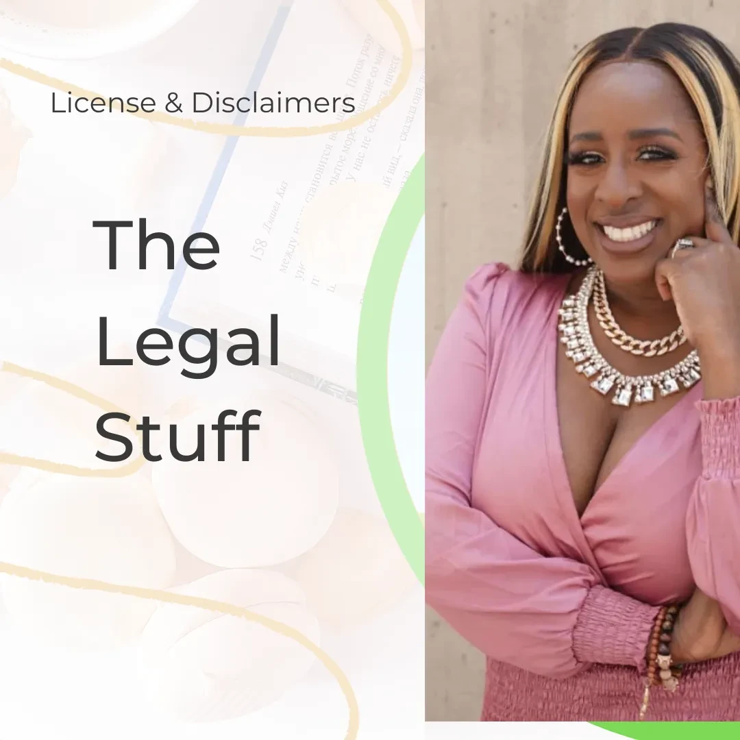 Licenses and Disclaimers lesson poster