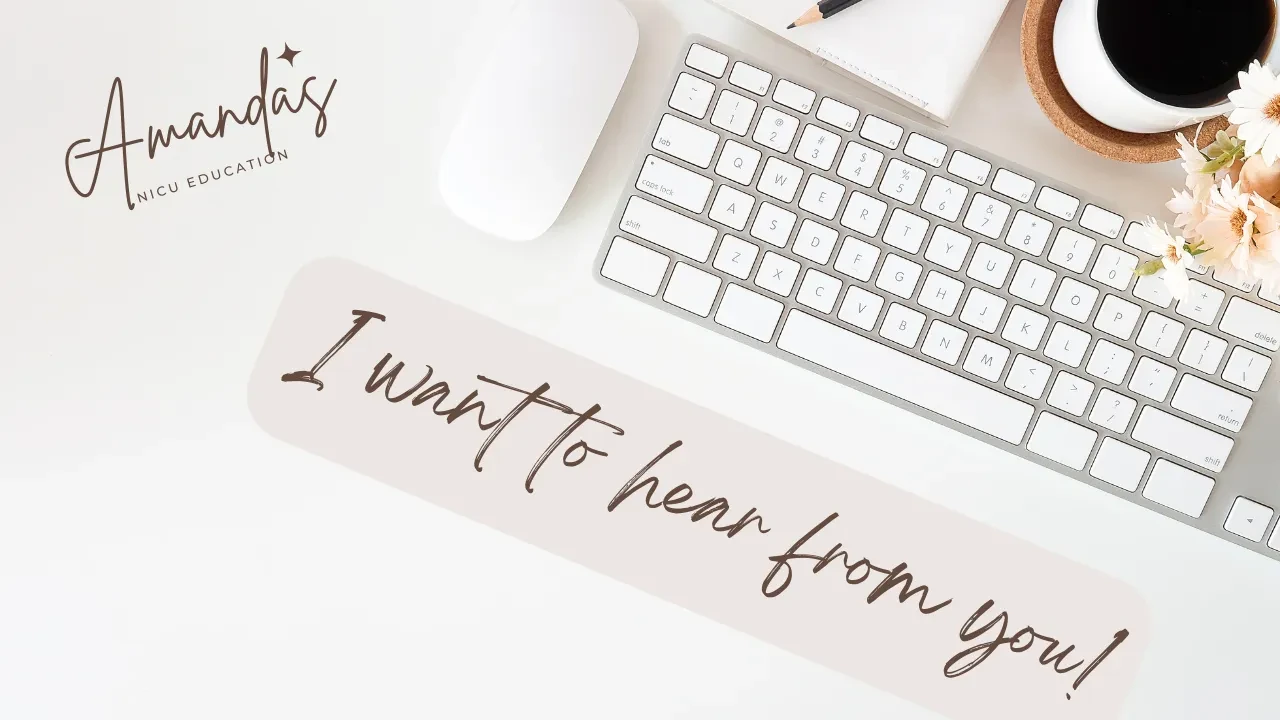 I want to hear from you! lesson poster