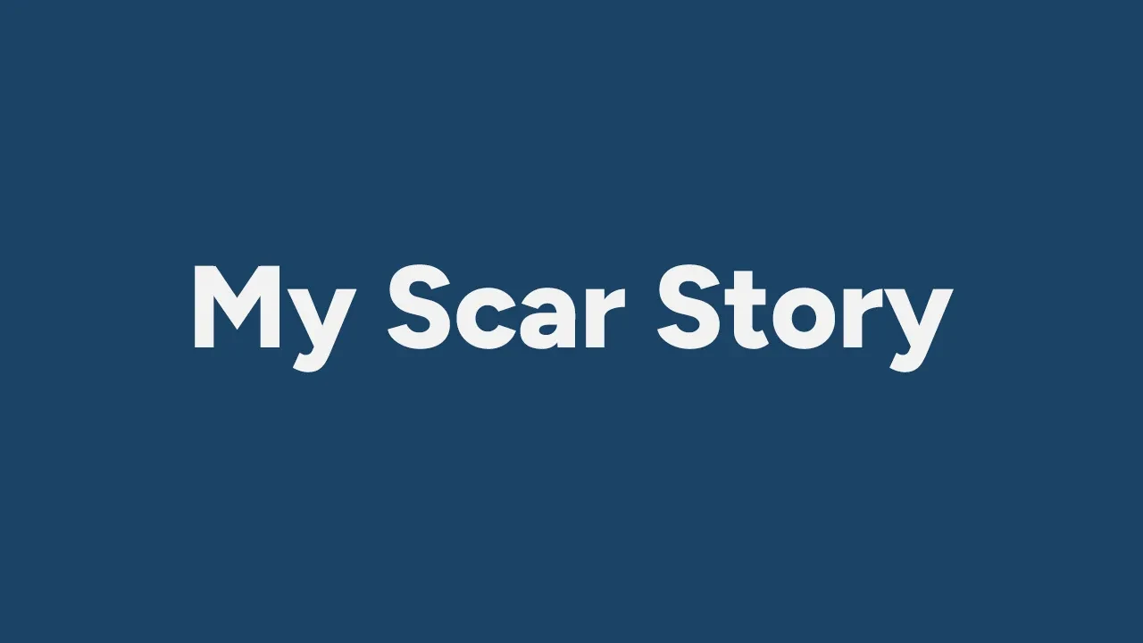 My Scar Story lesson poster