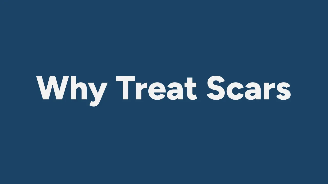 Why Treat Scars lesson poster