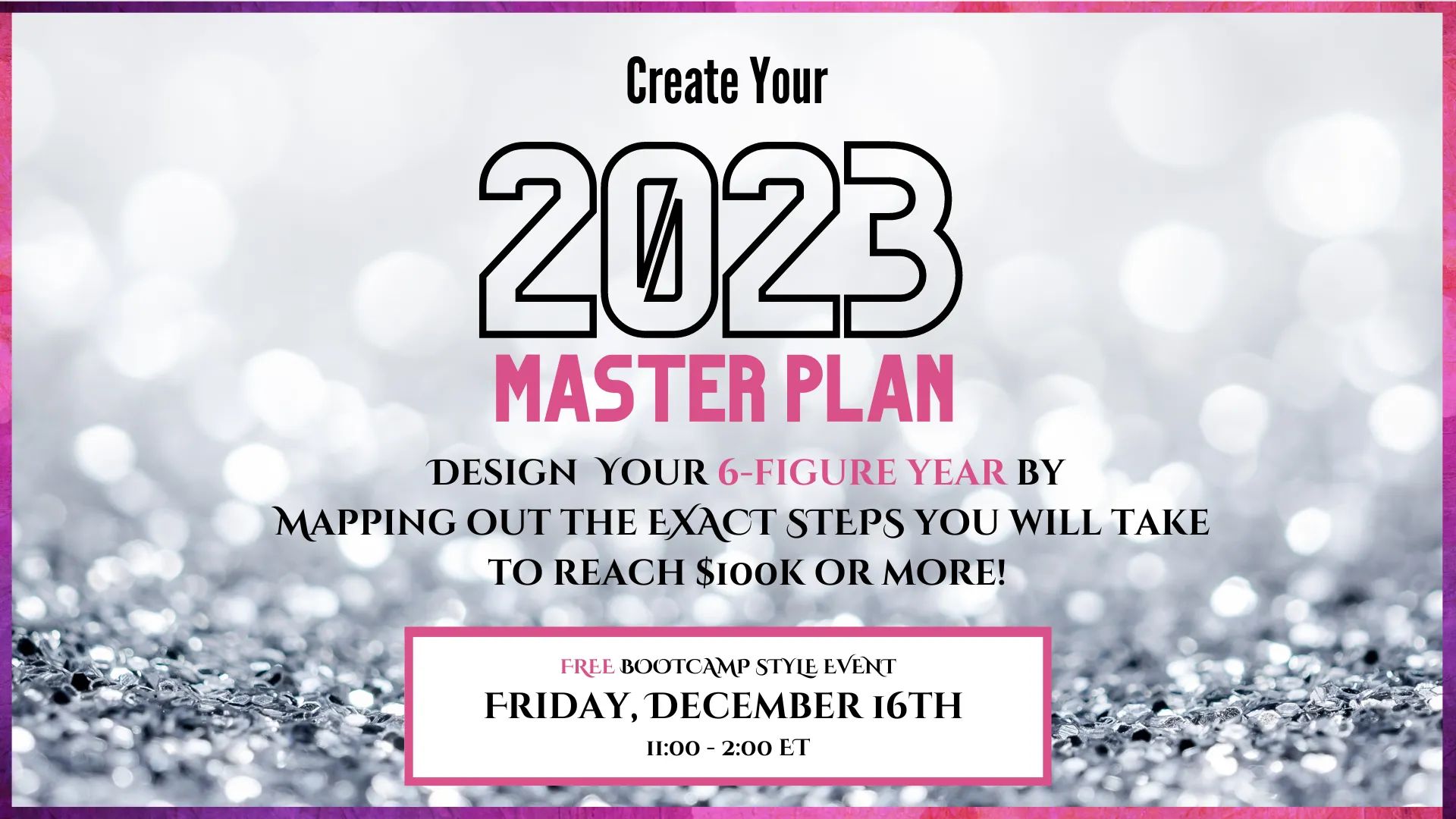 Create Your 2023 Master Plan