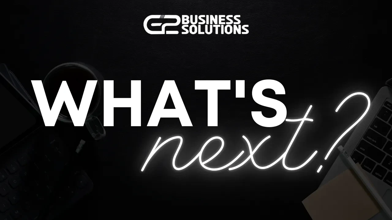 What's next? lesson poster