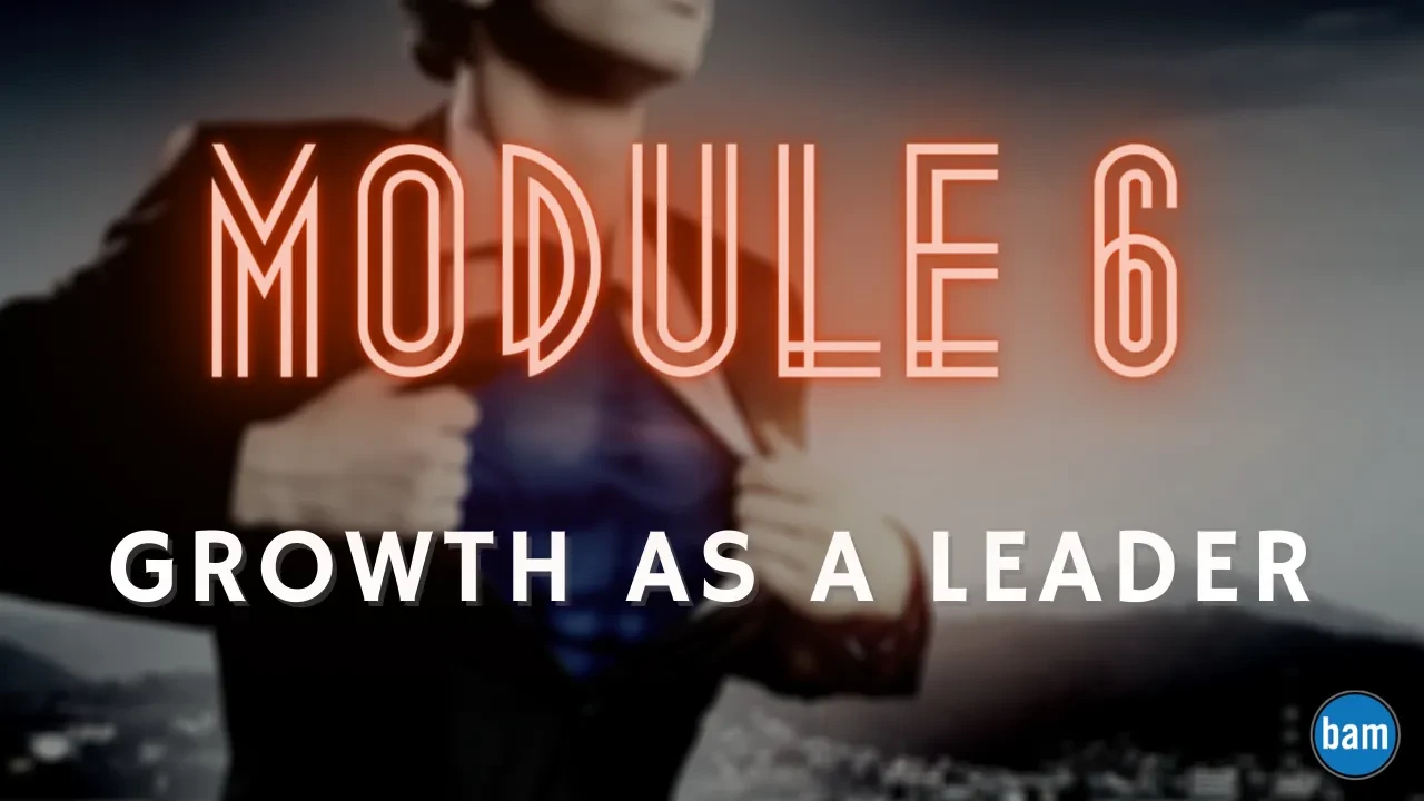 Growth as a Leader lesson poster