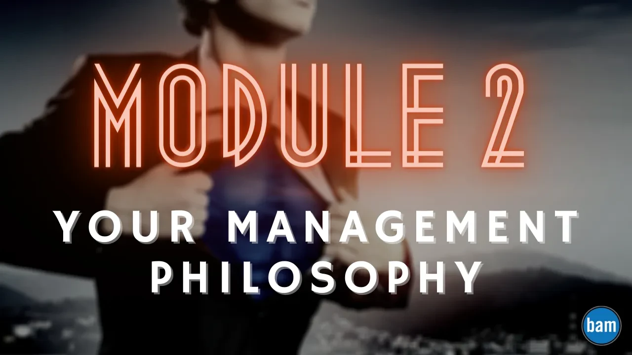 Your Management Philosophy lesson poster