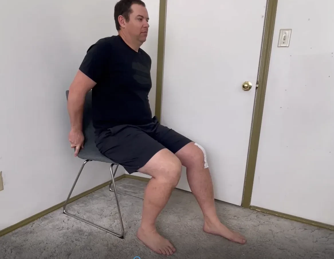 Knee Bend #4 - Seated Bend lesson poster
