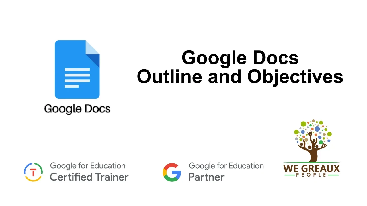 Outline and Objectives lesson poster