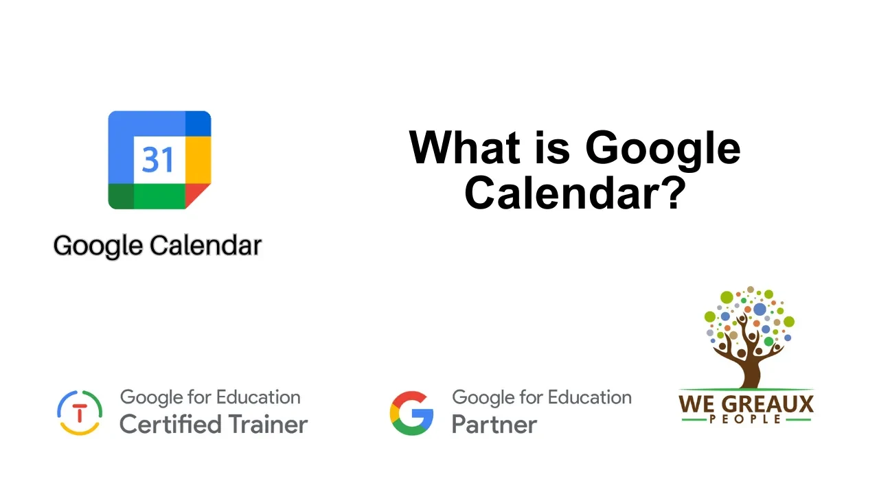 What is Google Calendar? lesson poster