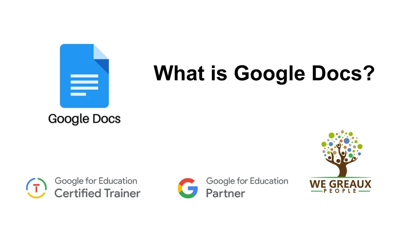 What is Google Docs? lesson poster