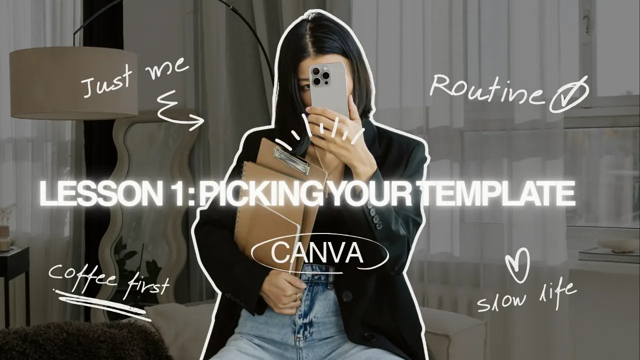 Lesson 1: Picking Your Template lesson poster