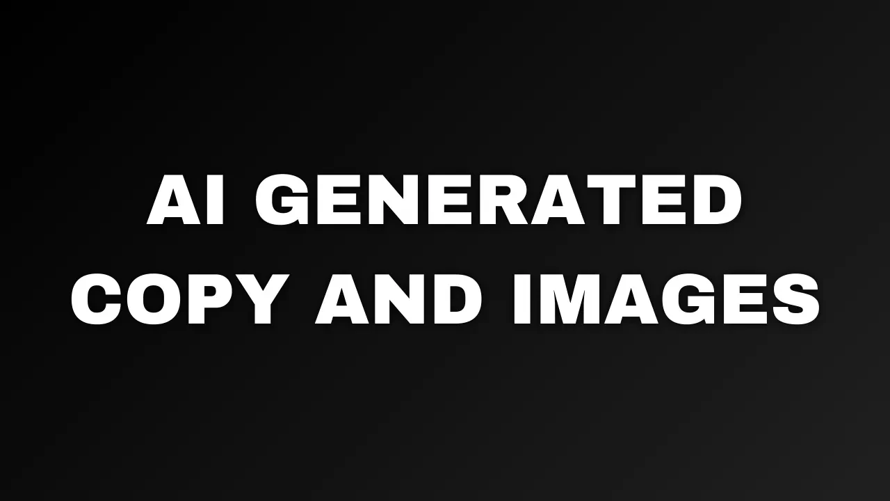 Ai Generated Copy and Images lesson poster