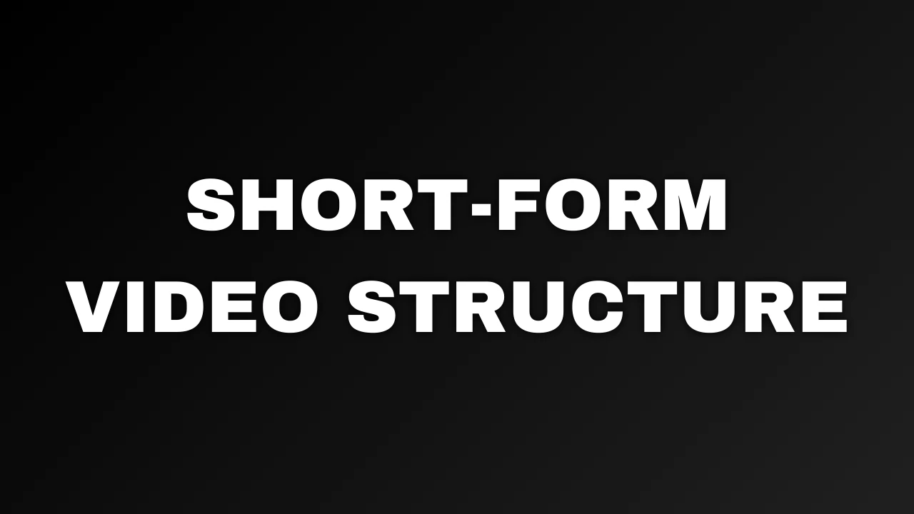 Short-Form Video Structure lesson poster