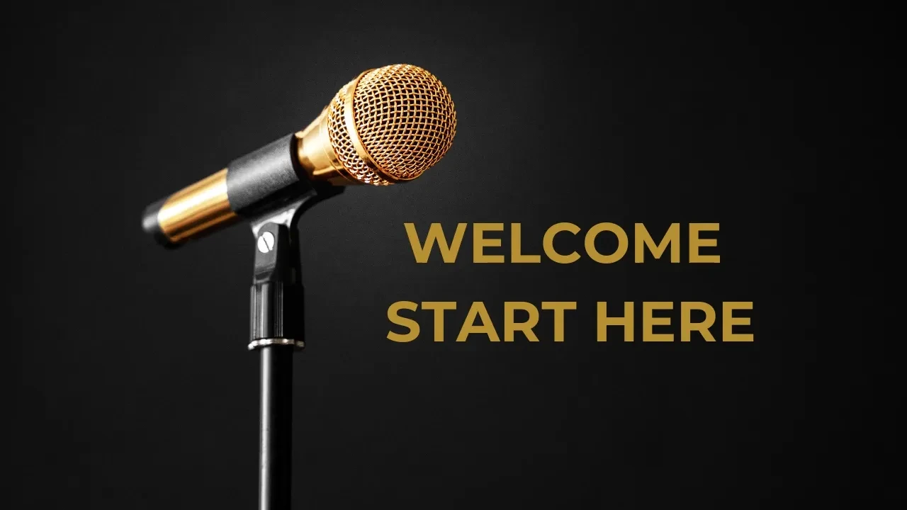 Welcome to The Podcast Mastery Program lesson poster