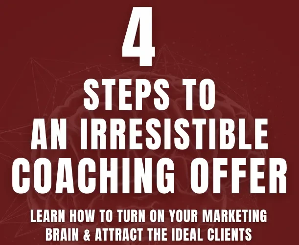 How to create an offer for your ideal clients. lesson poster