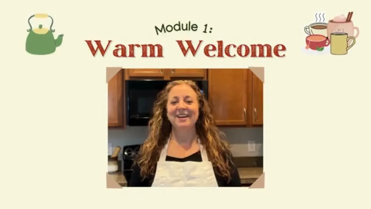 Warm Welcome lesson poster