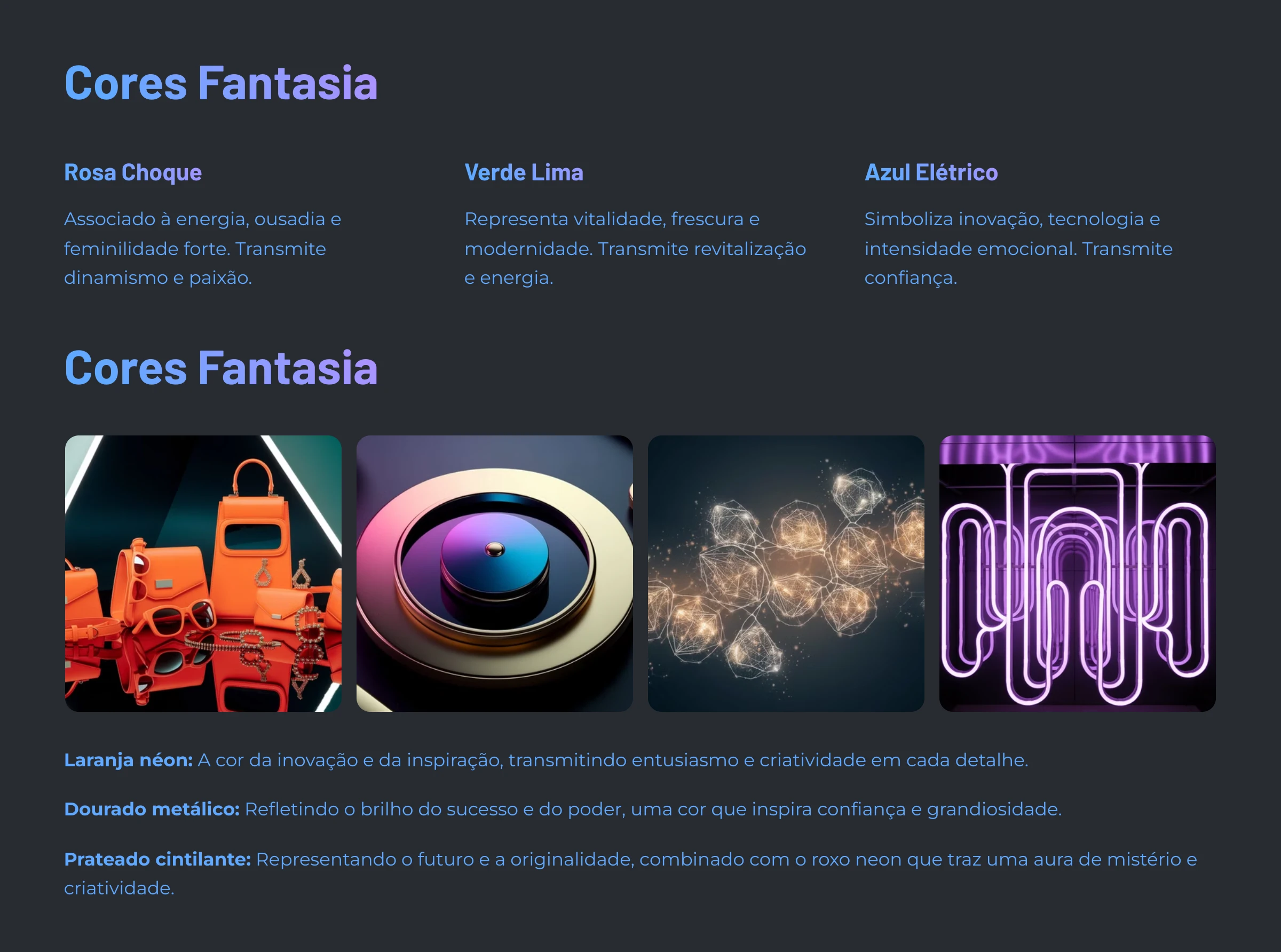 Aula 09 - Cores Fantasia lesson poster