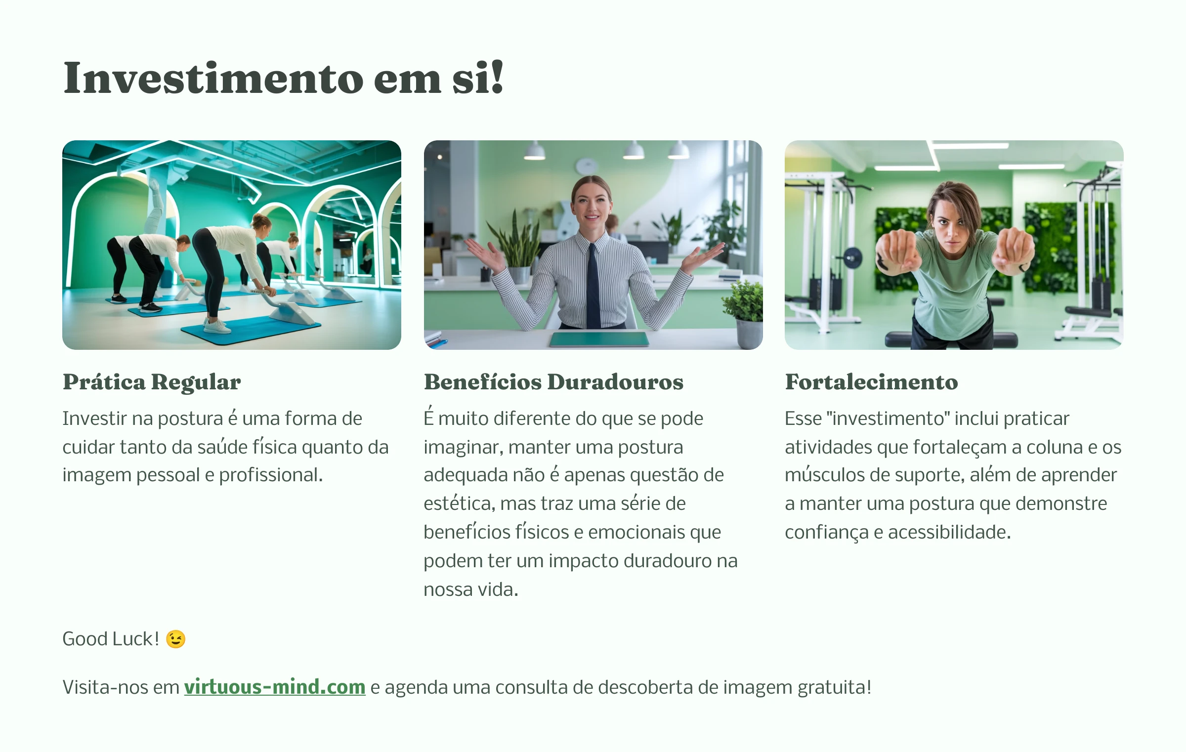 Aula 08 - Investimento em ti, mensagem final lesson poster